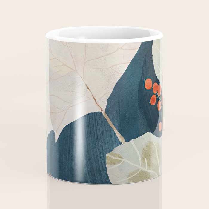 Abstract Art Autumn Leaves Coffee Mug Gallery Image 4