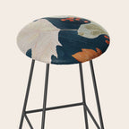 Abstract Art Autumn Leaves Stool Gallery Image 2