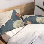 Abstract Art Autumn Leaves Pillow Sham Gallery Image 2