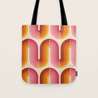 Retro Squiggle - Tropical Sunset Tote Bag Gallery Image 1