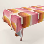 Retro Squiggle - Tropical Sunset Tablecloth Gallery Image 1