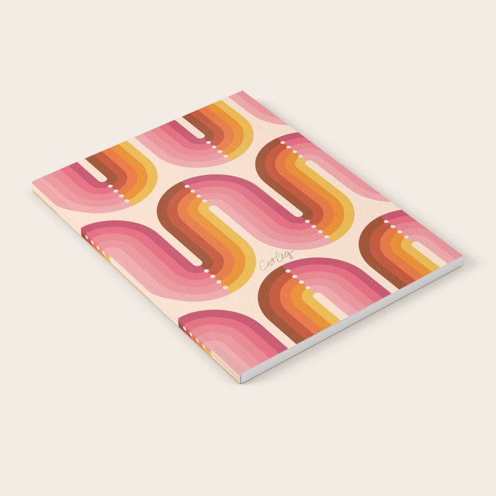 Retro Squiggle - Tropical Sunset Notebook Gallery Image 2