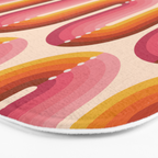 Retro Squiggle - Tropical Sunset Bath Mat Gallery Image 3
