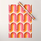 Retro Squiggle - Tropical Sunset Wrapping Paper Gallery Image 1