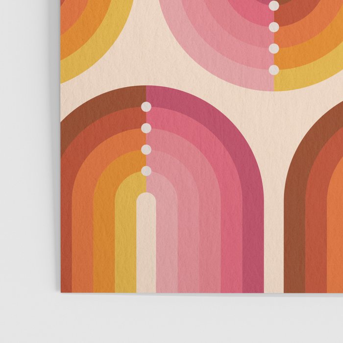 Retro Squiggle - Tropical Sunset Poster Gallery Image 3