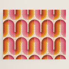 Retro Squiggle - Tropical Sunset Jigsaw Puzzle Gallery Image 1