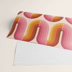 Retro Squiggle - Tropical Sunset Wrapping Paper Gallery Image 2