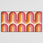 Retro Squiggle - Tropical Sunset Desk Mat Gallery Image 3
