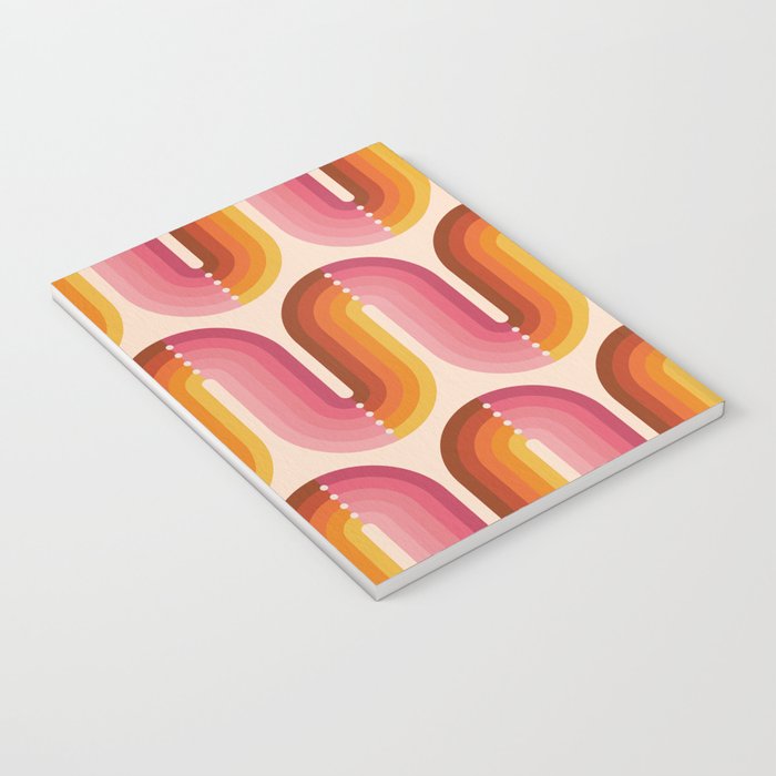 Retro Squiggle - Tropical Sunset Notebook Gallery Image 3