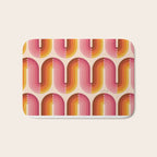 Retro Squiggle - Tropical Sunset Bath Mat Gallery Image 1