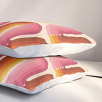 Retro Squiggle - Tropical Sunset Pillow Sham Gallery Image 3