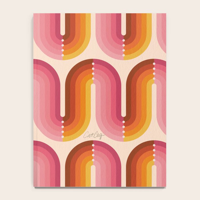 Retro Squiggle - Tropical Sunset Notebook Gallery Image 4