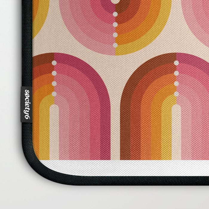 Retro Squiggle - Tropical Sunset Laptop Sleeve Gallery Image 3