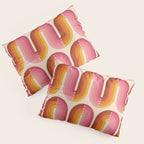 Retro Squiggle - Tropical Sunset Pillow Sham Gallery Image 3