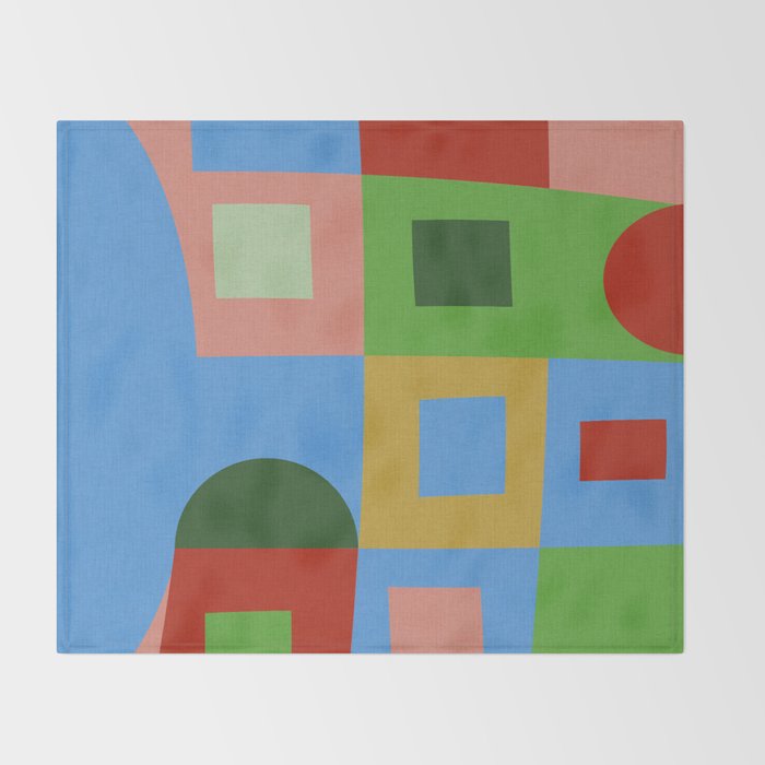 abstract retro vivid fall 5 Throw Blanket Gallery Image 2