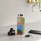 abstract retro vivid fall 5 Water Bottle Gallery Image 4