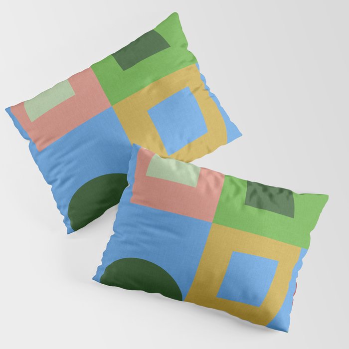 abstract retro vivid fall 5 Pillow Sham Gallery Image 3
