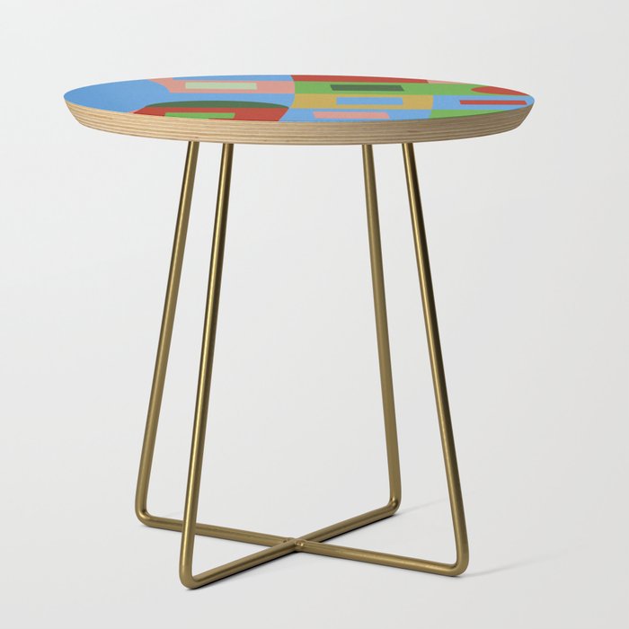 abstract retro vivid fall 5 Side Table Gallery Image 1