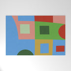 abstract retro vivid fall 5 Welcome Mat Gallery Image 1