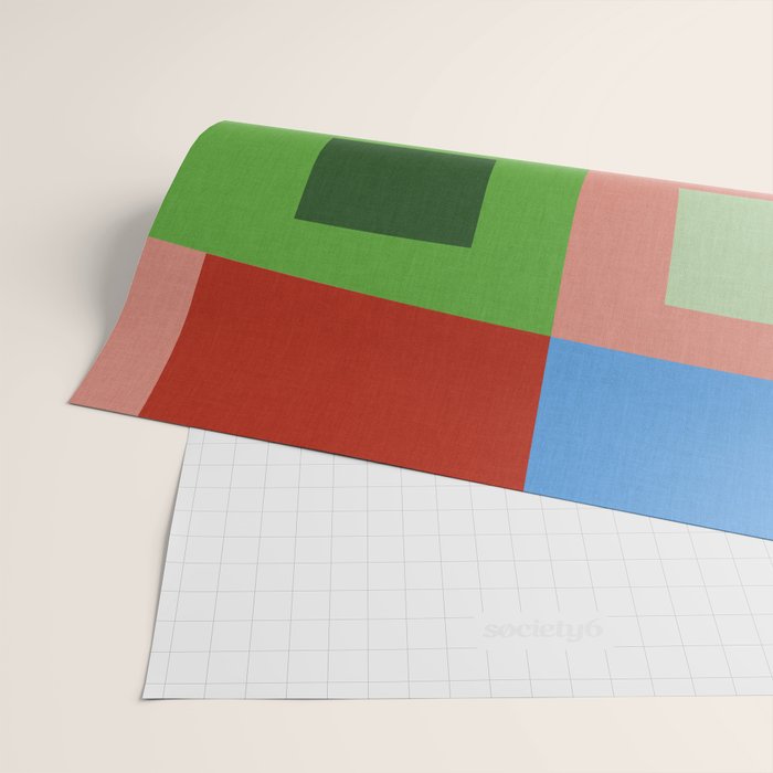 abstract retro vivid fall 5 Wrapping Paper Gallery Image 2