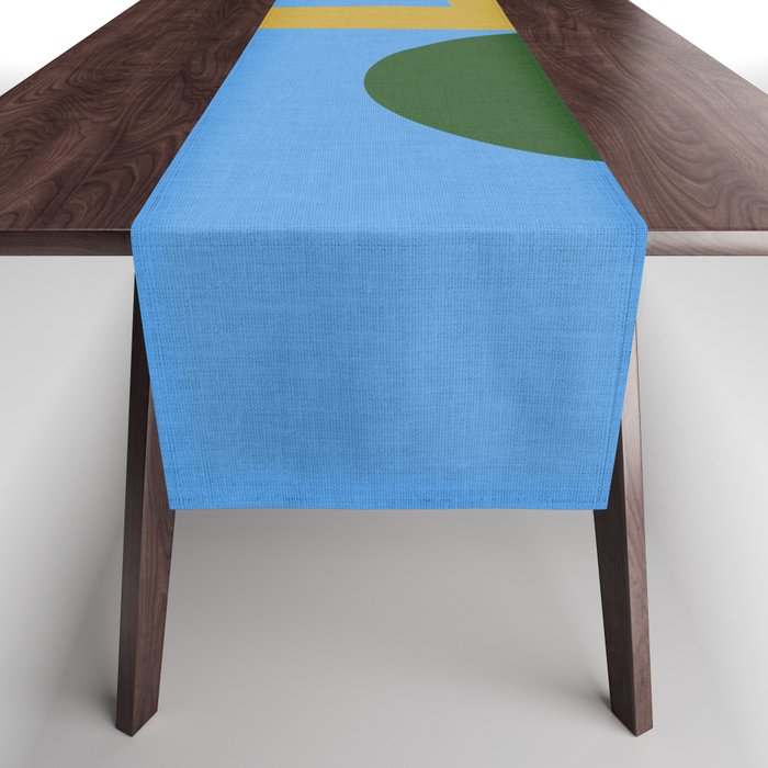 abstract retro vivid fall 5 Table Runner Gallery Image 1