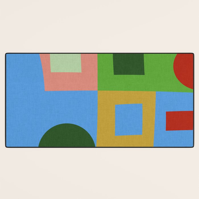 abstract retro vivid fall 5 Desk Mat Gallery Image 3