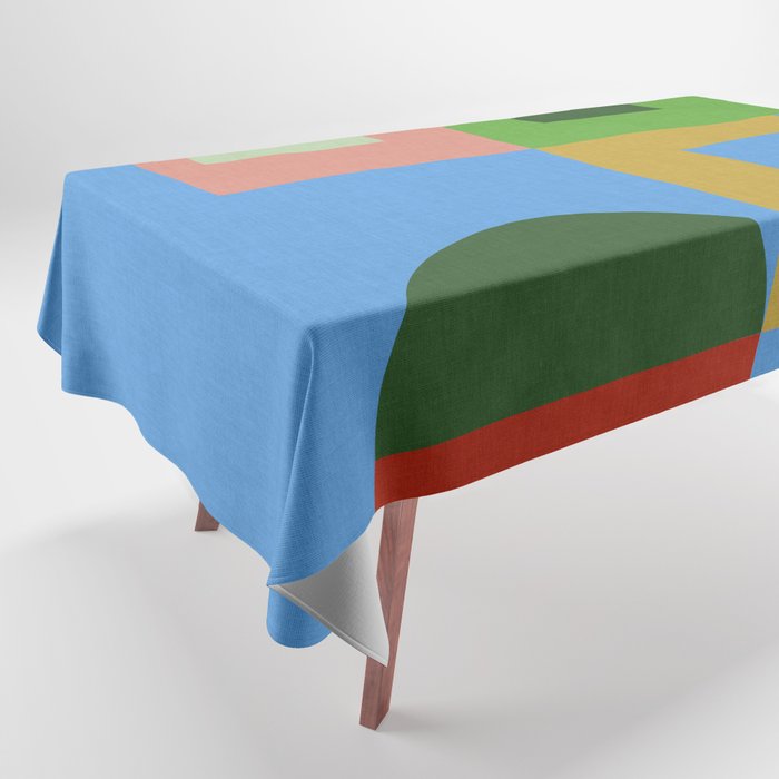 abstract retro vivid fall 5 Tablecloth Gallery Image 1