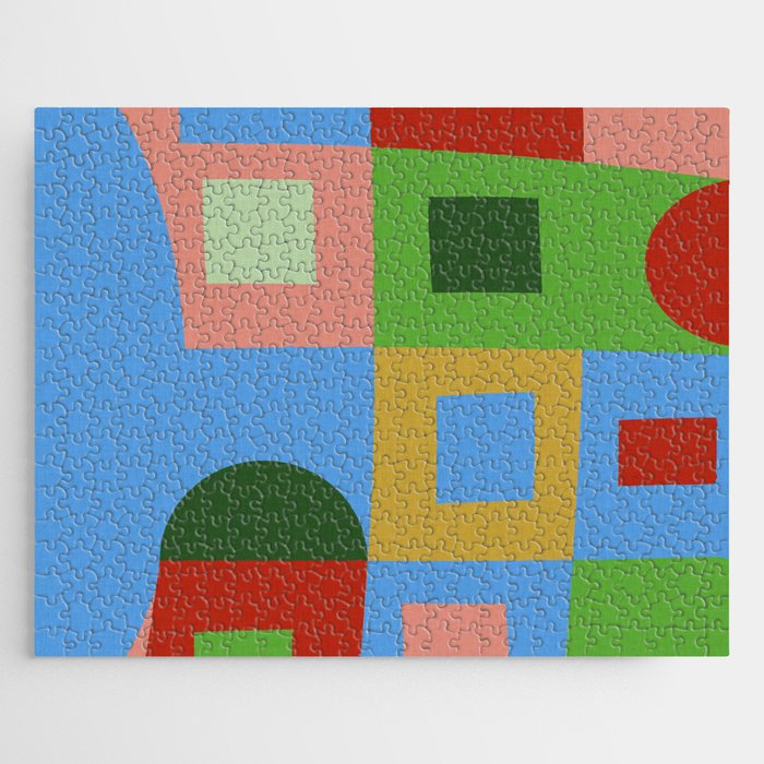 abstract retro vivid fall 5 Jigsaw Puzzle Gallery Image 1