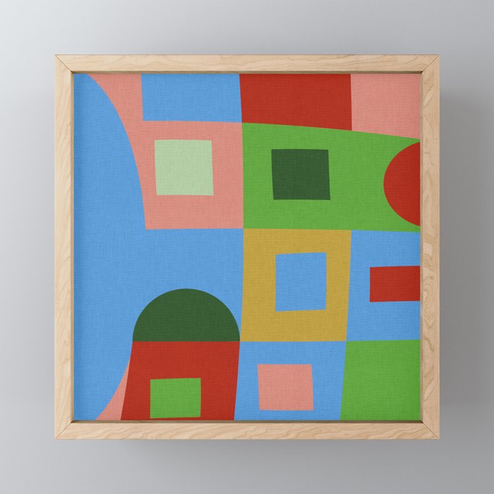 abstract retro vivid fall 5 Mini Art Print Gallery Image 1