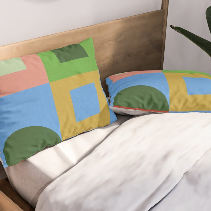 abstract retro vivid fall 5 Pillow Sham Gallery Image 2