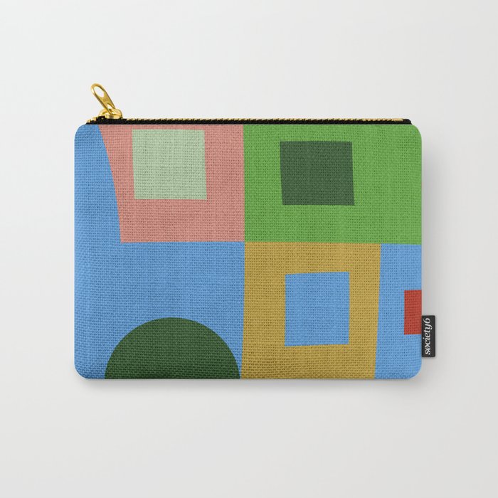 abstract retro vivid fall 5 Carry All Pouch Gallery Image 1