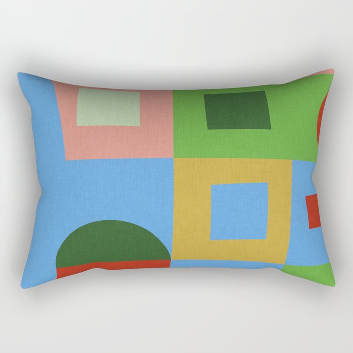 abstract retro vivid fall 5 Rectangular Pillow Gallery Image 1