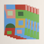 abstract retro vivid fall 5 Wrapping Paper Gallery Image 3