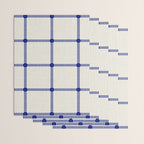 Woven Cross Check Cream x Navy Wrapping Paper Gallery Image 3