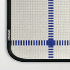 Woven Cross Check Cream x Navy Laptop Sleeve Gallery Image 3