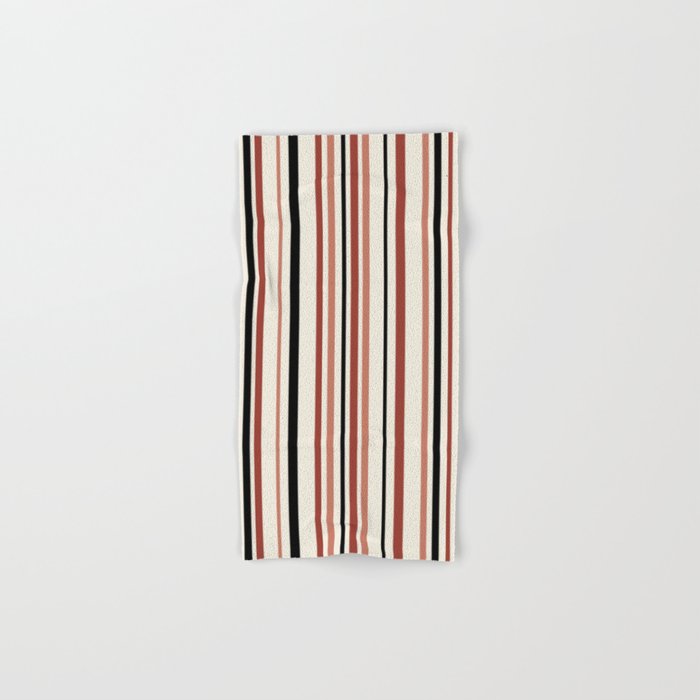 Classic Stripes XI - Neutral Pink Bath Towel Gallery Image 1
