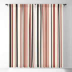 Classic Stripes XI - Neutral Pink Window Curtain Gallery Image 5