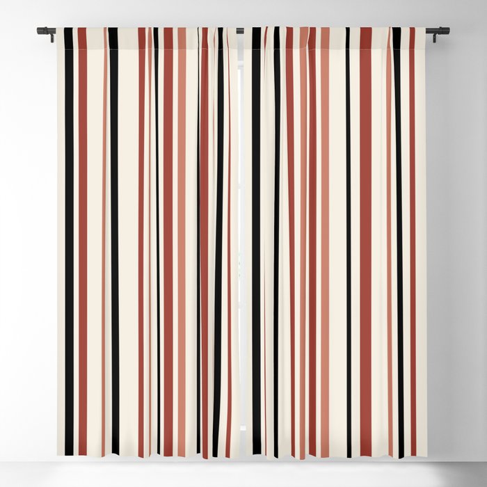 Classic Stripes XI - Neutral Pink Window Curtain Gallery Image 5
