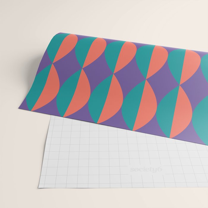 Passion Flower Geometry Wrapping Paper Gallery Image 2