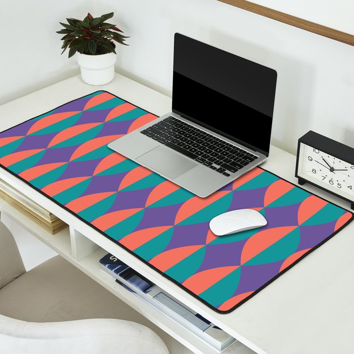 Passion Flower Geometry Desk Mat Gallery Image 2