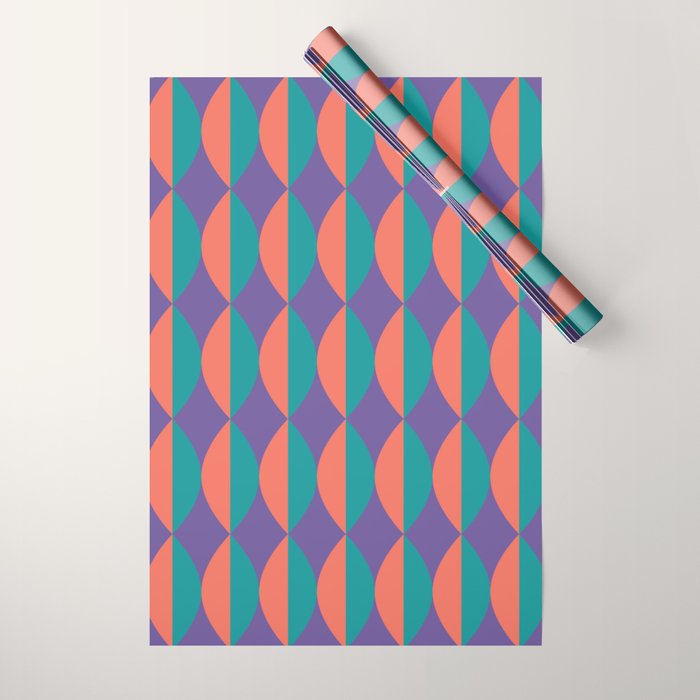 Passion Flower Geometry Wrapping Paper Gallery Image 1