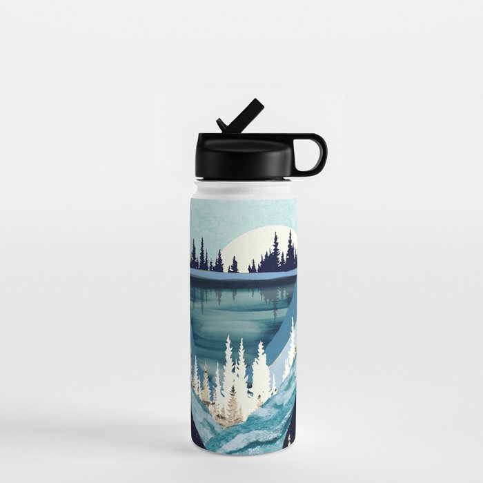 Blue Forest Lake Water Bottle Gallery Image 1