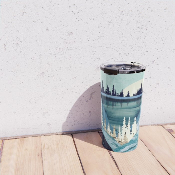Blue Forest Lake Travel Mug Gallery Image 4