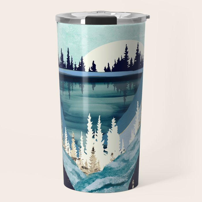 Blue Forest Lake Travel Mug Gallery Image 1