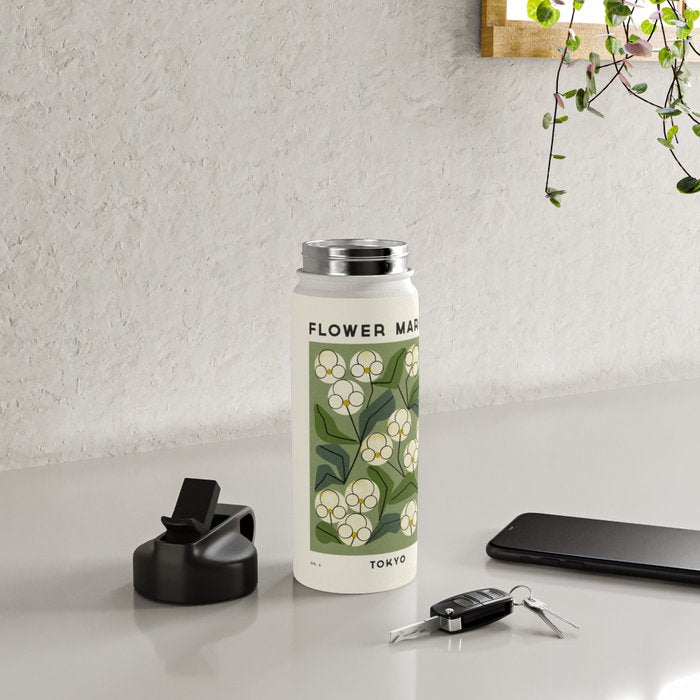 Flower Market No. 6 Water Bottle Gallery Image 4