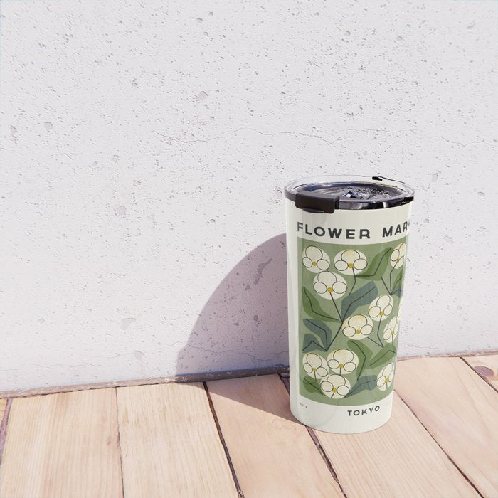 Flower Market No. 6 Travel Mug Gallery Image 4