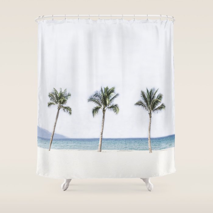 Palm trees 6 Shower Curtain Gallery Image 1