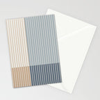 Color Block Line Abstract XVII Stationery Card Gallery Image 2