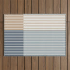 Color Block Line Abstract XVII Outdoor Rug Gallery Image 1