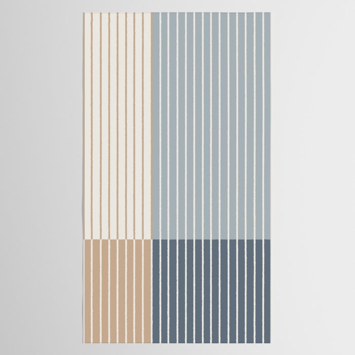 Color Block Line Abstract XVII Tablecloth Gallery Image 2